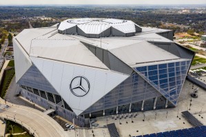 Mercedes Benz Stadium Aerial View   Atlanta GA 0208